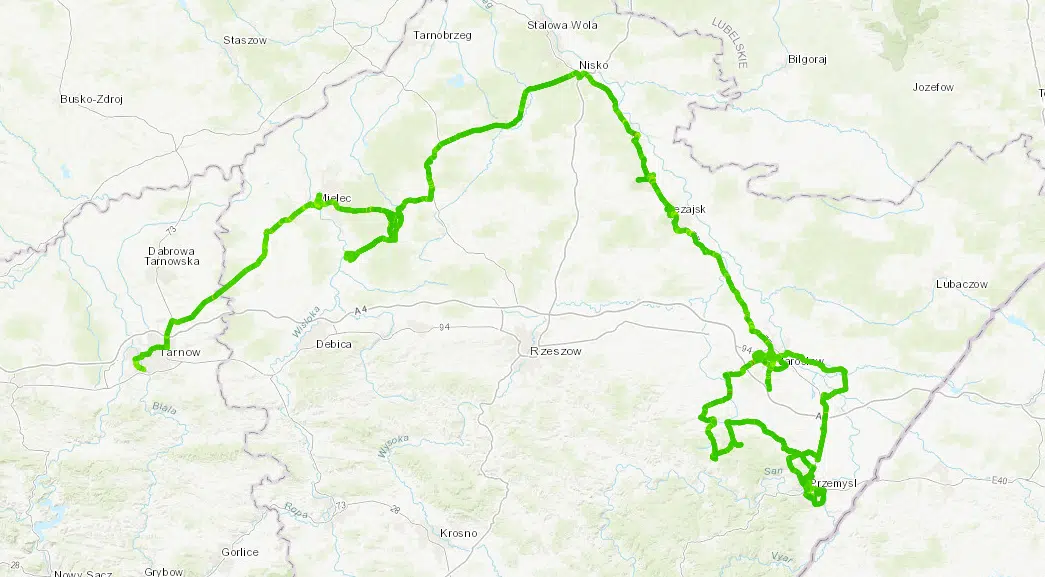 Tarnów-Mielec-Nisko-Jarosław-Przemyśl (AGH)