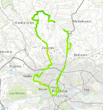 Przybyslawice-Węgrzce-Kraków